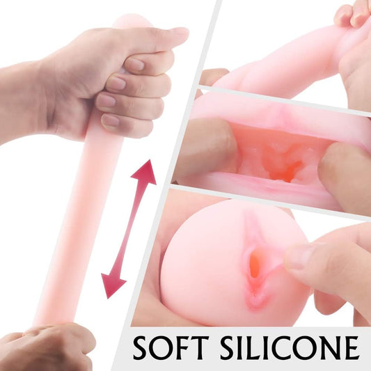 NEW 178g Mini Design Portable Strooper Realistic Silicone Texture Men's Pocket Toys, Vacuum Sucking Toys for Men's Sports Fitness Flashlight - OutsideCool