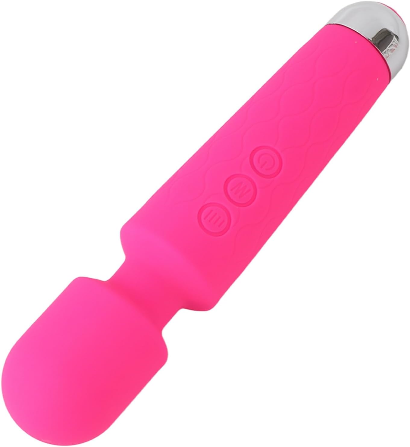 Taddien Feminine Vibration Wand Rechargeable 8 Speed Low Noise Muscle Relaxer 20 Frequency Waterproof Handheld Vibrating for Neck (Pink) - OutsideCool