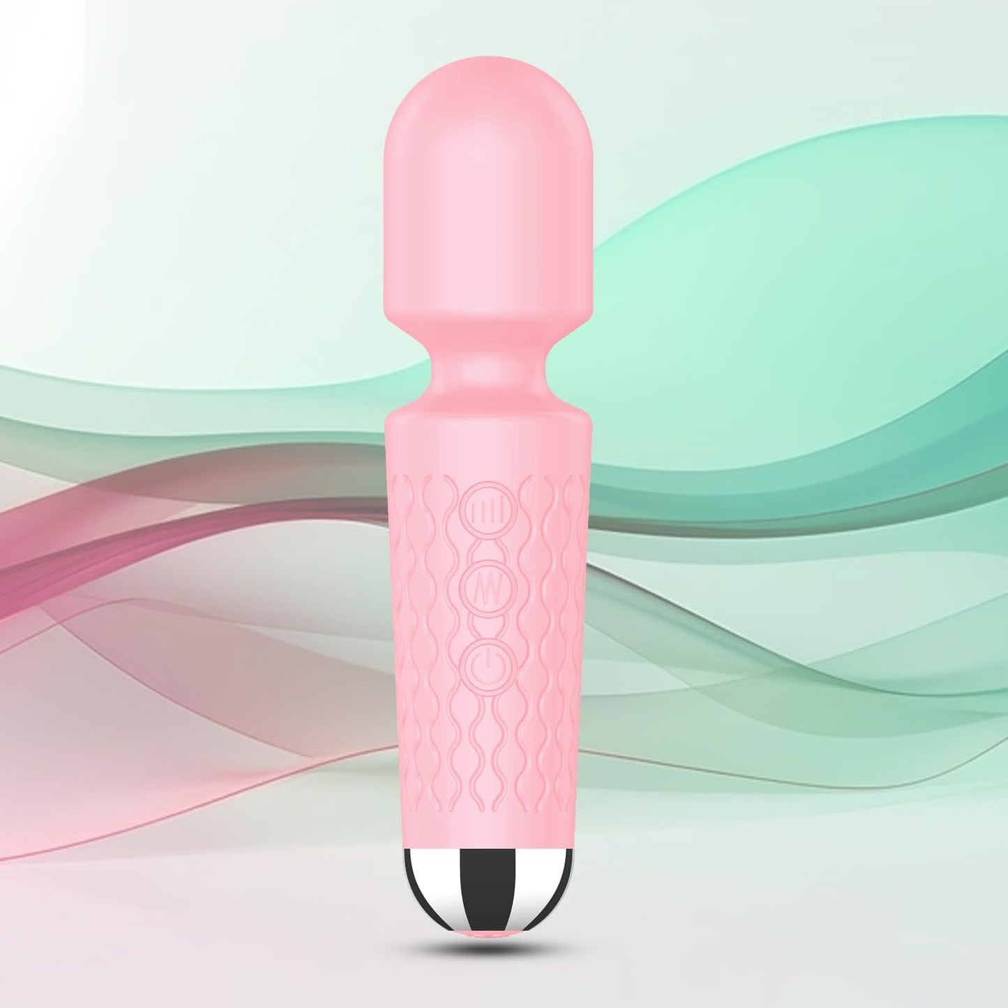 Personal Mini Massager, Handheld Wand Massager - Powerful Vibration Massager - Perfect for Travel Stress Relief, Relieves Back, Legs and Lumbar Muscles (Black) - OutsideCool