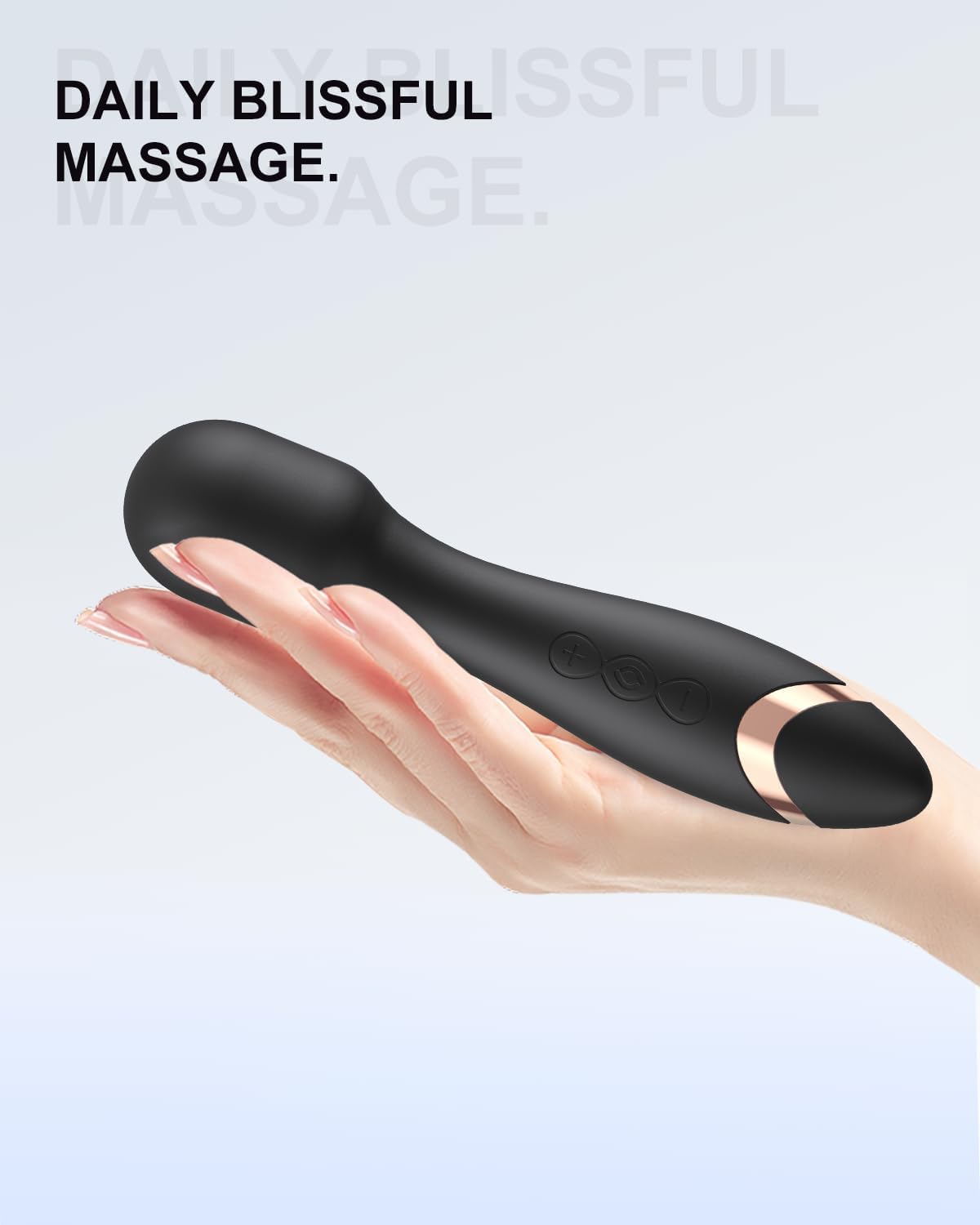 Mini Travel Massager, Multifunctional Powerful Waterproof Muscle Home Massage Tool, Black