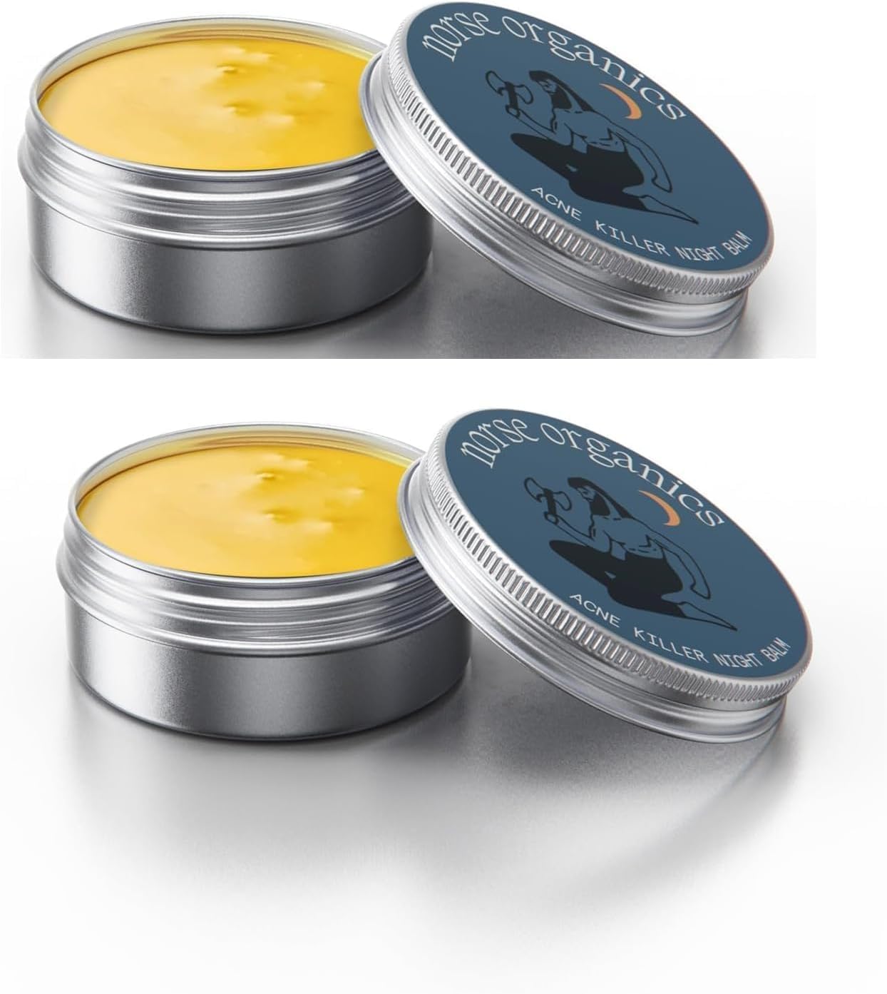 Norse Organics Acne,Norse Organics Acne & Redness Killer,Norse Organics Acne Balm,Ultra-Performance Skincare,Acne Clearing Cream for Man (2pcs) - OutsideCool