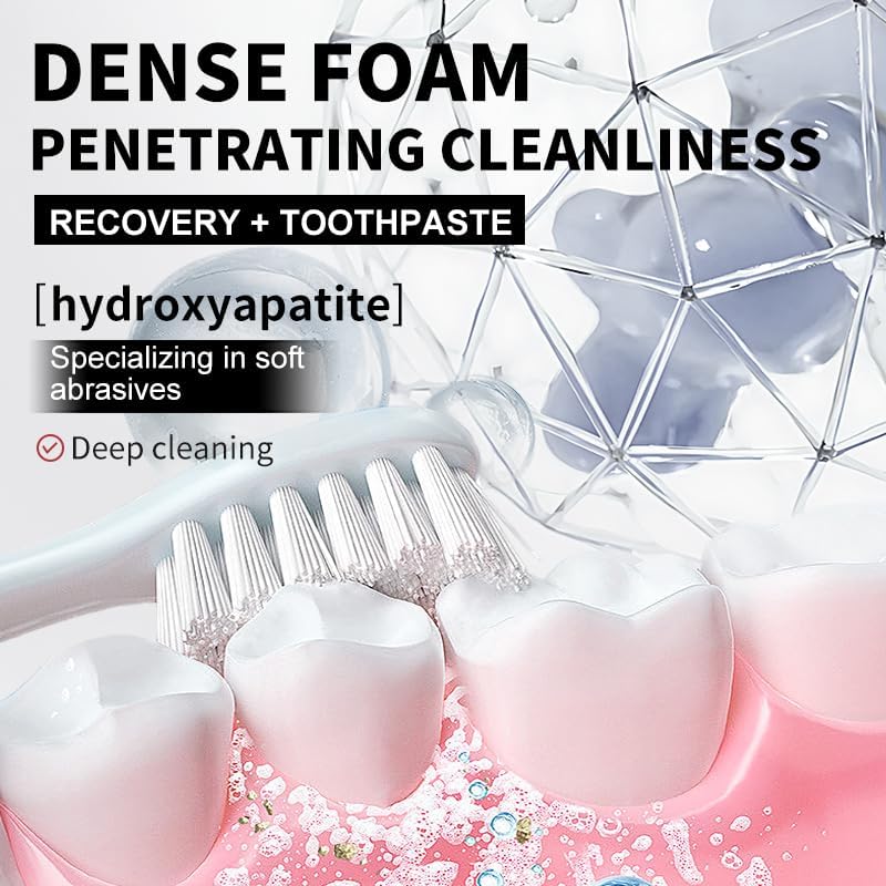 6Pcs Hydroxyapatite Toothpaste 7.5%, Fluoride-Free Advanced Enamel Protection, Tooth Strengthening, Gentle Effective Formula, Toothpaste for Sensitive Teeth, 4.23oz - OutsideCool