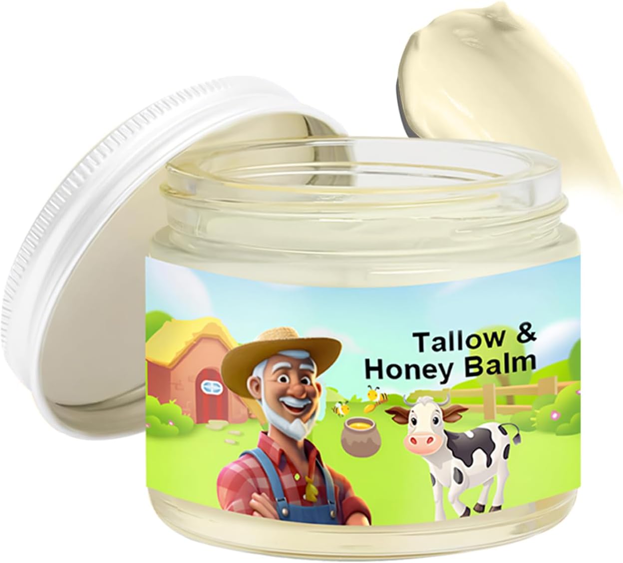Tallow and Honey Balm, Beef Tallow and Honey Balm, Refreshing and Non Greasy Texture, Deeply Penetrate Skin, Absorbs Quickly for Hydrate Skin, Leaving it Feeling Soft, Supple and Glowing - OutsideCool