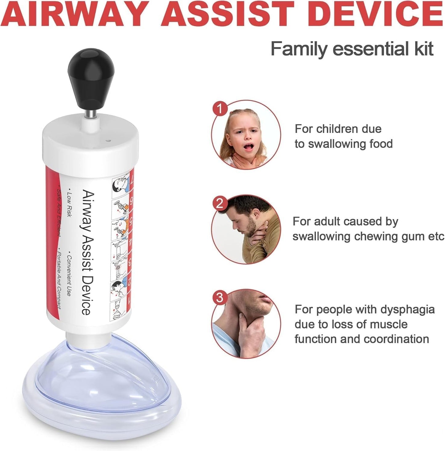 Effective Assist Device Works for Removing Foreign Material, Portable Manual Kit- GY provided Home & Travel Kit - OutsideCool