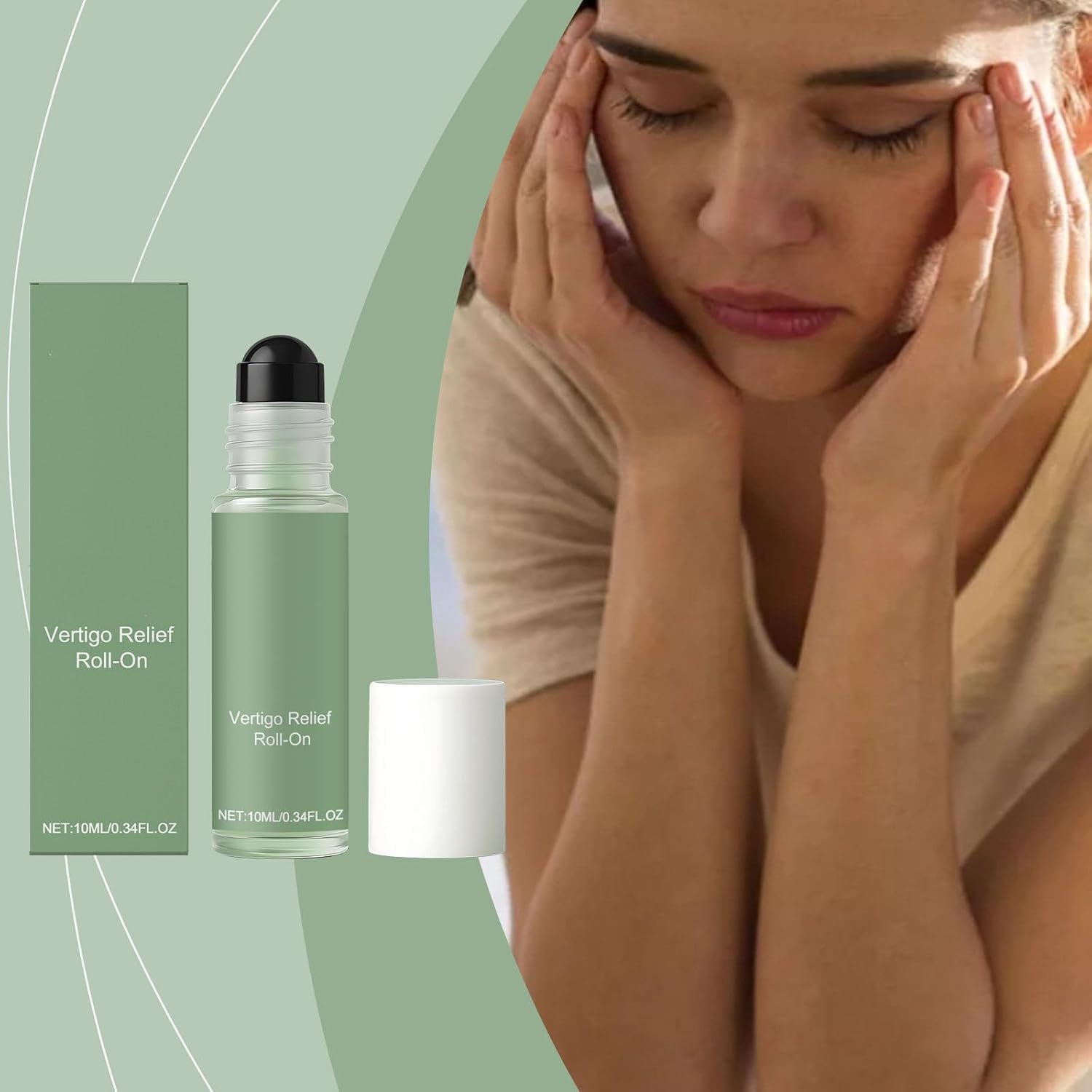 Vertisooth Anti-Dizzy Roll-On,Vertisoothe Roll-On Antimareos,Vertisoothe Roller,Fast-Acting Essential Oils, Ready to Use Roller,Natural Ingredients Can Quickly Relieve Dizziness (1PCS) - OutsideCool