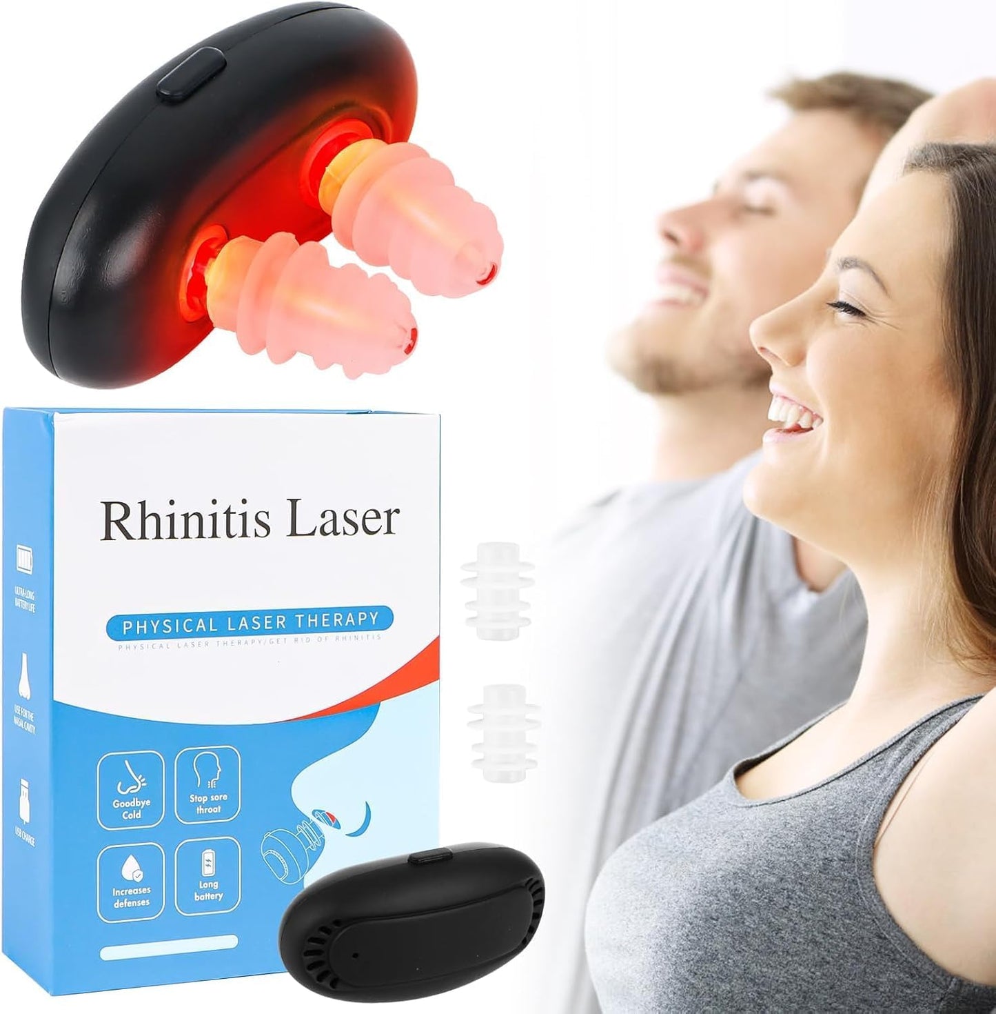 Red Light Nasal Therapy Device, Red Light Lamp Therapy Nasal Calming Device, Red Light Therapy, Nose Infrared, Rhinitis Therapy Device, Nose Rhinitis Therapy Device - OutsideCool