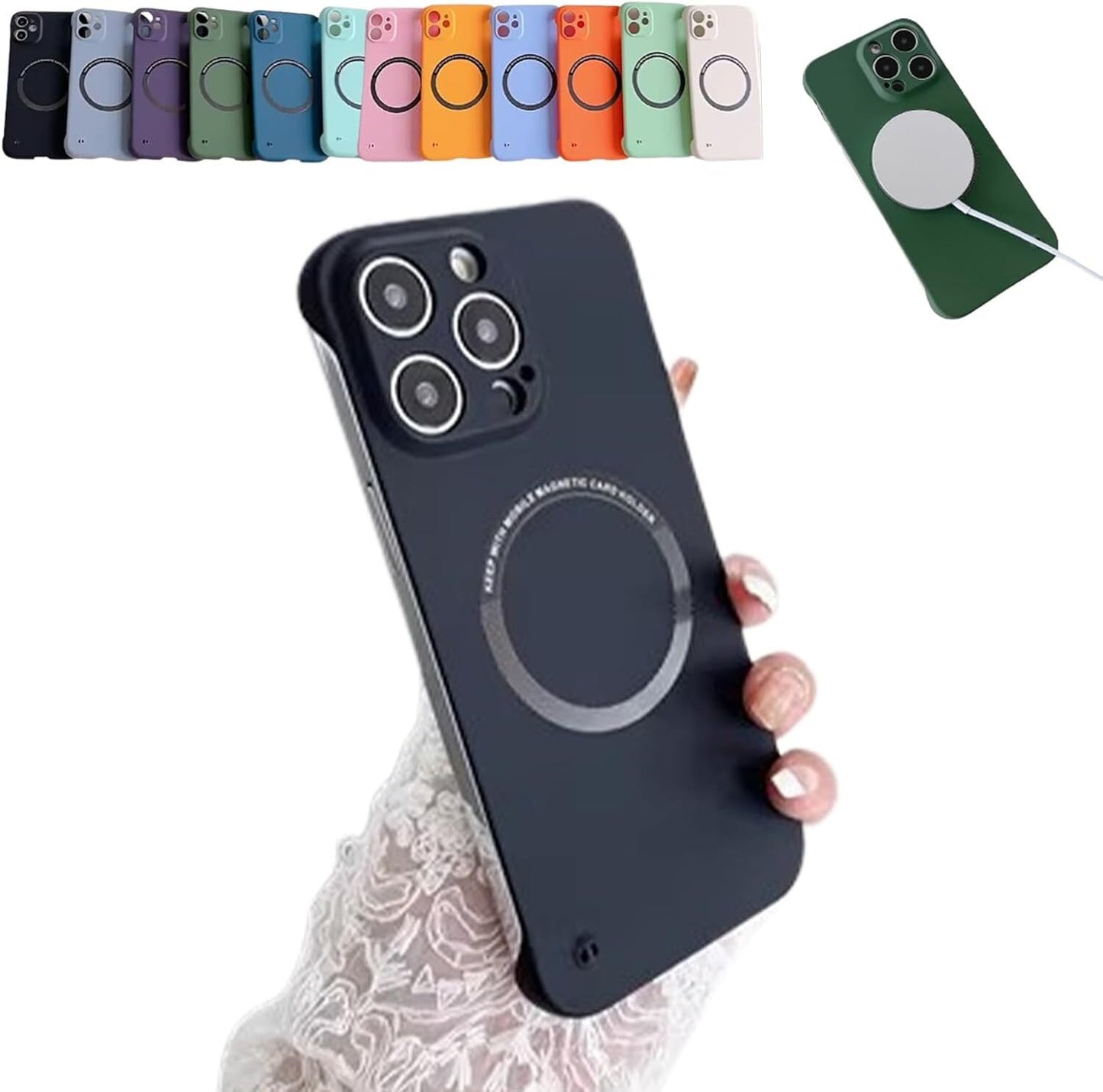 Clarioy Ultra-Thin Sleek Profile Magnetic Phone Case for iPhone 17/16/15/14/13 - OutsideCool