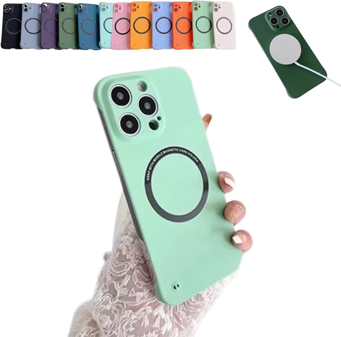 Clarioy Ultra-Thin Sleek Profile Magnetic Phone Case for iPhone 17/16/15/14/13 - OutsideCool