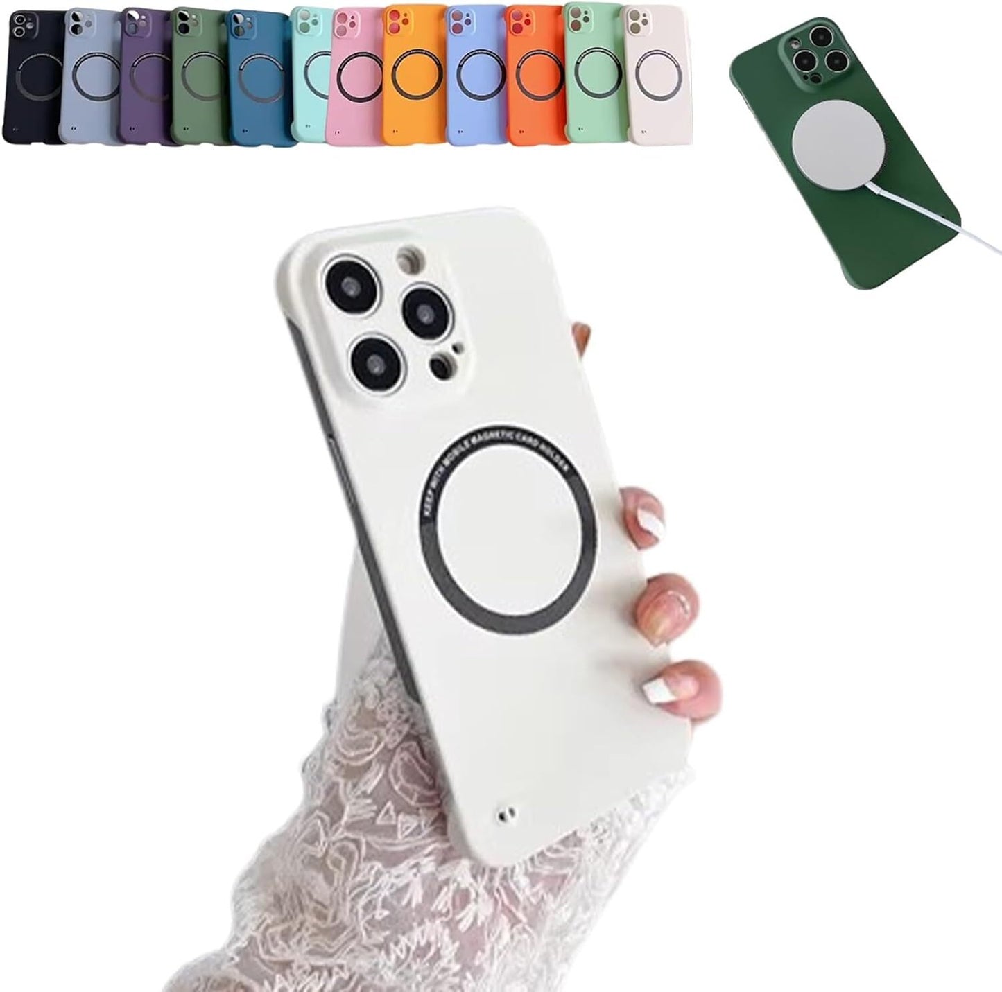 Clarioy Ultra-Thin Sleek Profile Magnetic Phone Case for iPhone 17/16/15/14/13 - OutsideCool