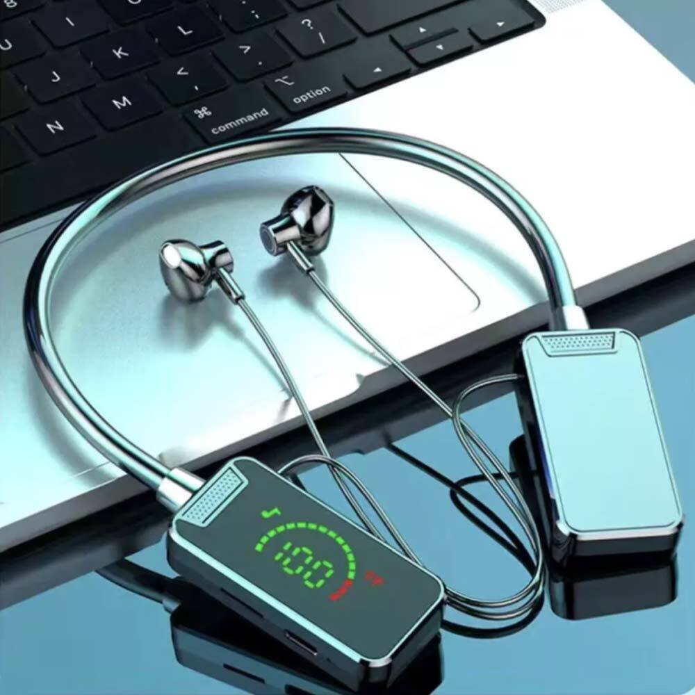 Hanging neck bluetooth headset sports karaoke long standby cross-border boxed - OutsideCool