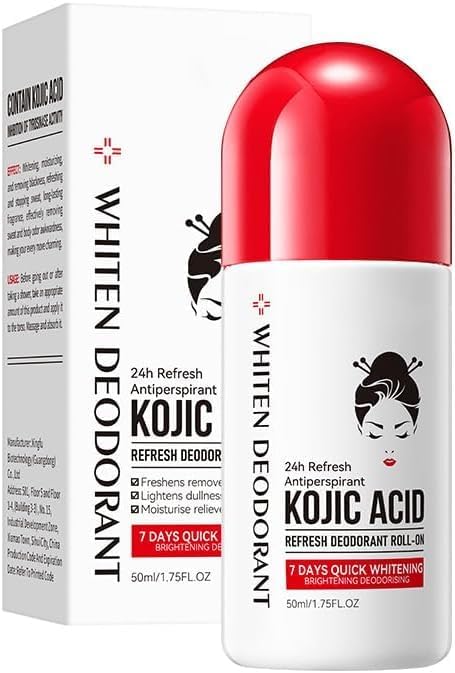 For Kojic Acid Nourishing & Skin Brightening Body Lotion Antiperspirant Deodorant | Clinical Strength Hyperhidrosis Treatment - Reduces Armpit Sweat 1.75 Fl.Oz (1 Pack) - OutsideCool