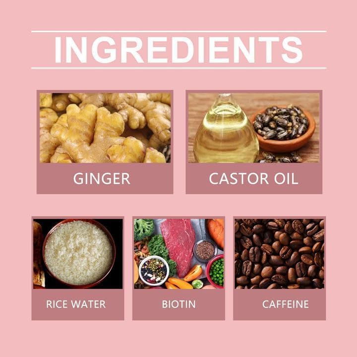 Hair Helper Spray, Growth Serum with Biotin Castor Oil, Hair Regrowth & Thickening Spray for Thinning Hair, 2PCS - OutsideCool