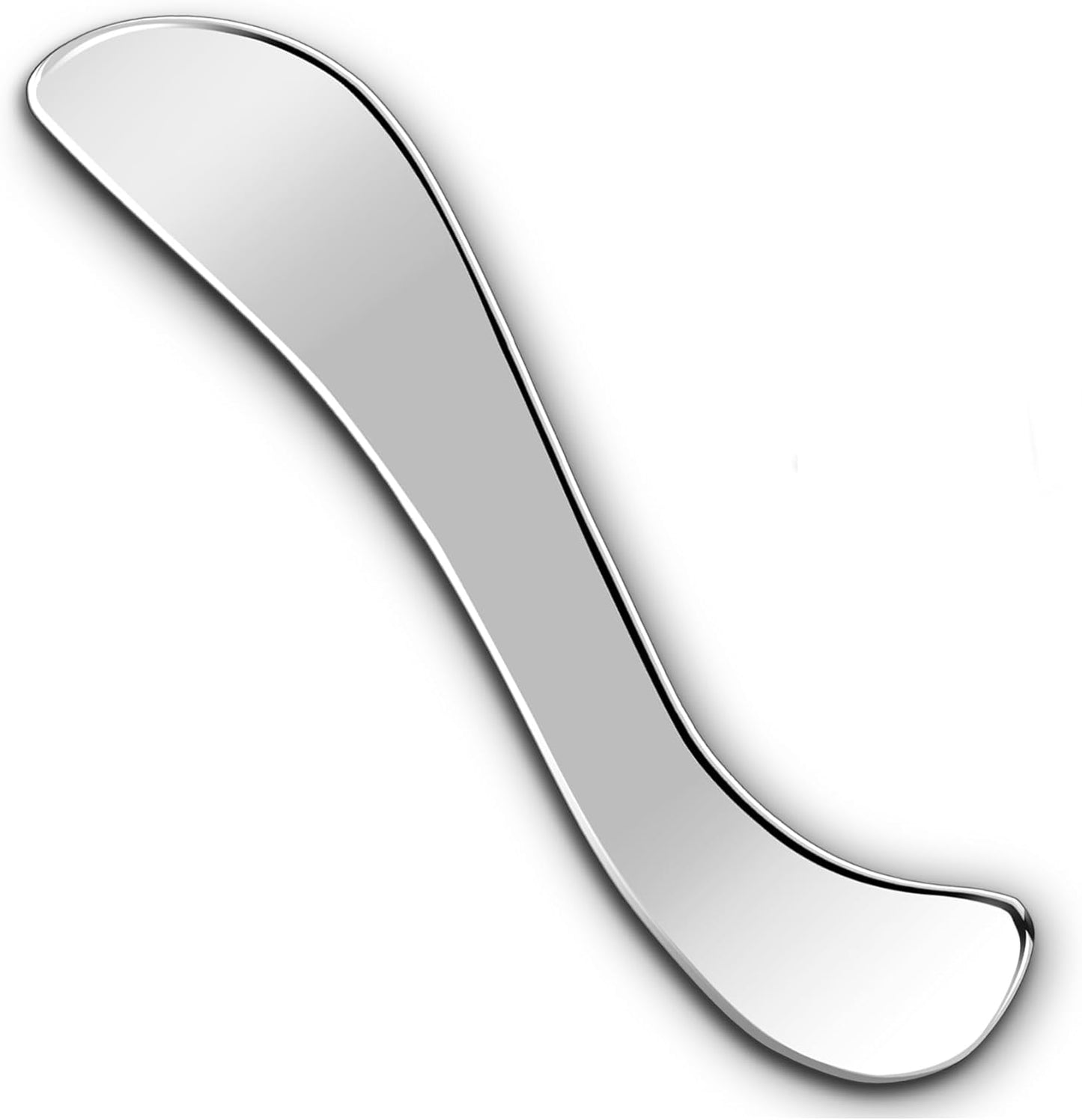 Gua Sha Tool, Stainless Steel Muscle Massage Tool, Scraper Tool for Soft Tissue Physical Therapy Stuff, Used for Back, Legs, Arms, Neck, Shoulder, D - OutsideCool