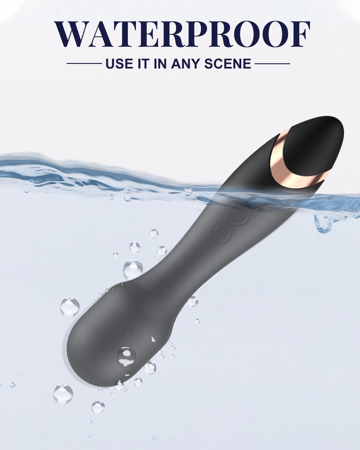 Mini Travel Massager, Multifunctional Powerful Waterproof Muscle Home Massage Tool, Black