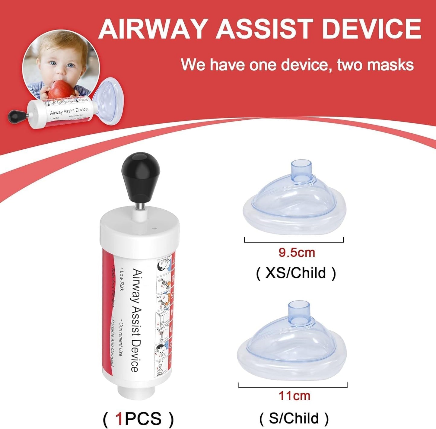 Effective Assist Device Works for Removing Foreign Material, Portable Manual Kit- GY provided Home & Travel Kit - OutsideCool