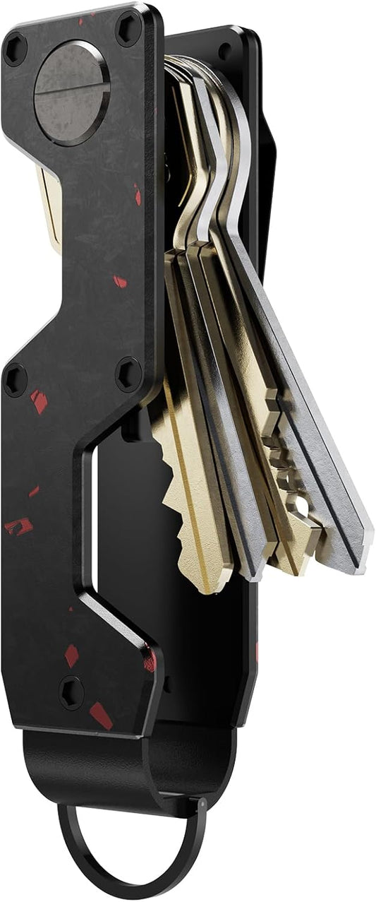 Key Organizer Compact Key Holder Metal Key Chain Minimalist key case key holder for keychain Secures 1-5 Keys - OutsideCool