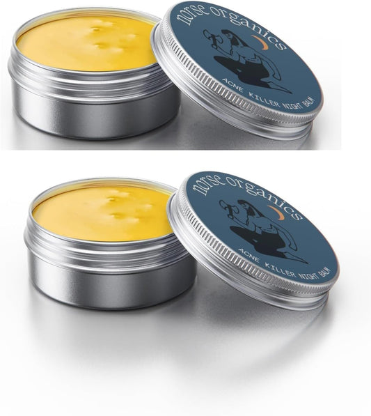 Norse Organics Acne,Norse Organics Acne & Redness Killer,Norse Organics Acne Balm,Ultra-Performance Skincare,Acne Clearing Cream for Man (2pcs) - OutsideCool
