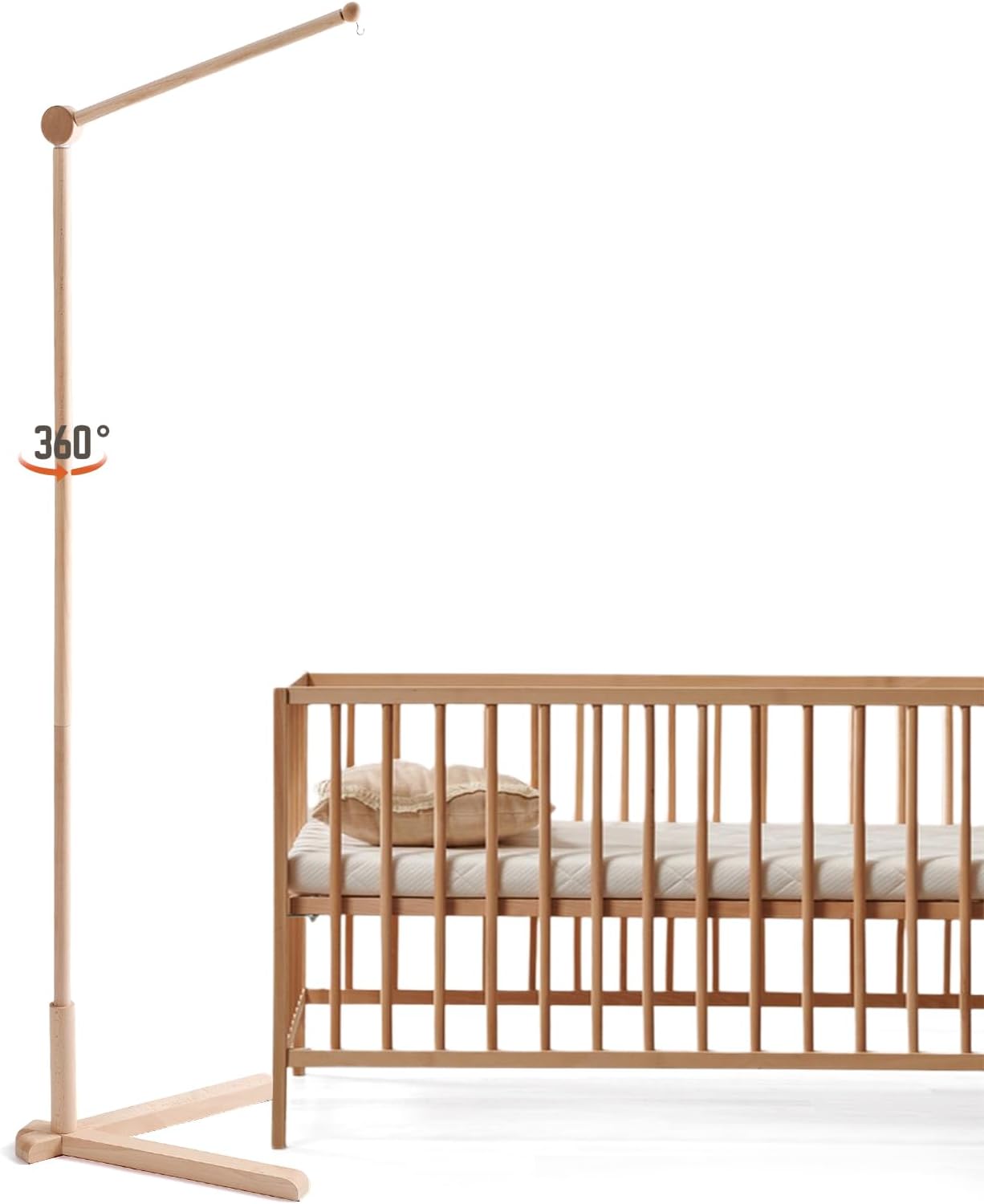 Baby Crib Mobile Bear Nursery Mobile for Boys Girls Teddy Velvet Mobile Nursery Decor for Infant Bedroom Hanging Infant Bed Bell for Bassinet Newborn Baby Gift(Animal Kingdom) - OutsideCool