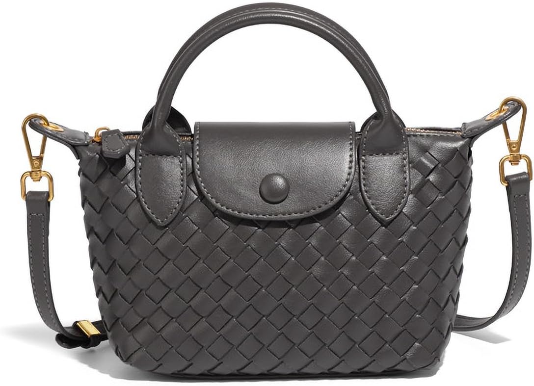 Mini Small Size Braided Luxury Leather Women's top Handle Handbag Fashion Travel Daily Satchel - OutsideCool