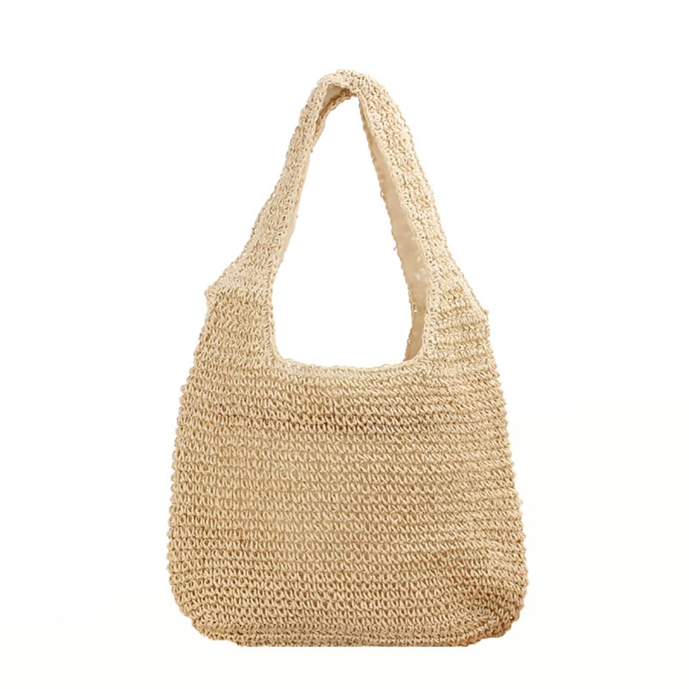 Woven Beach Bags Straw Shoulder Bag Handle Tote Summer Beach Bag Rattan Handbag - OutsideCool