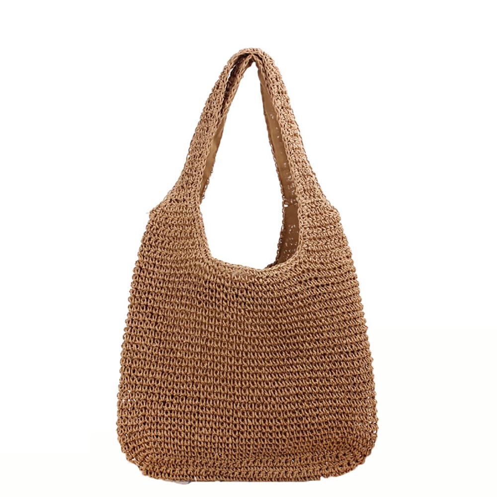 Woven Beach Bags Straw Shoulder Bag Handle Tote Summer Beach Bag Rattan Handbag - OutsideCool