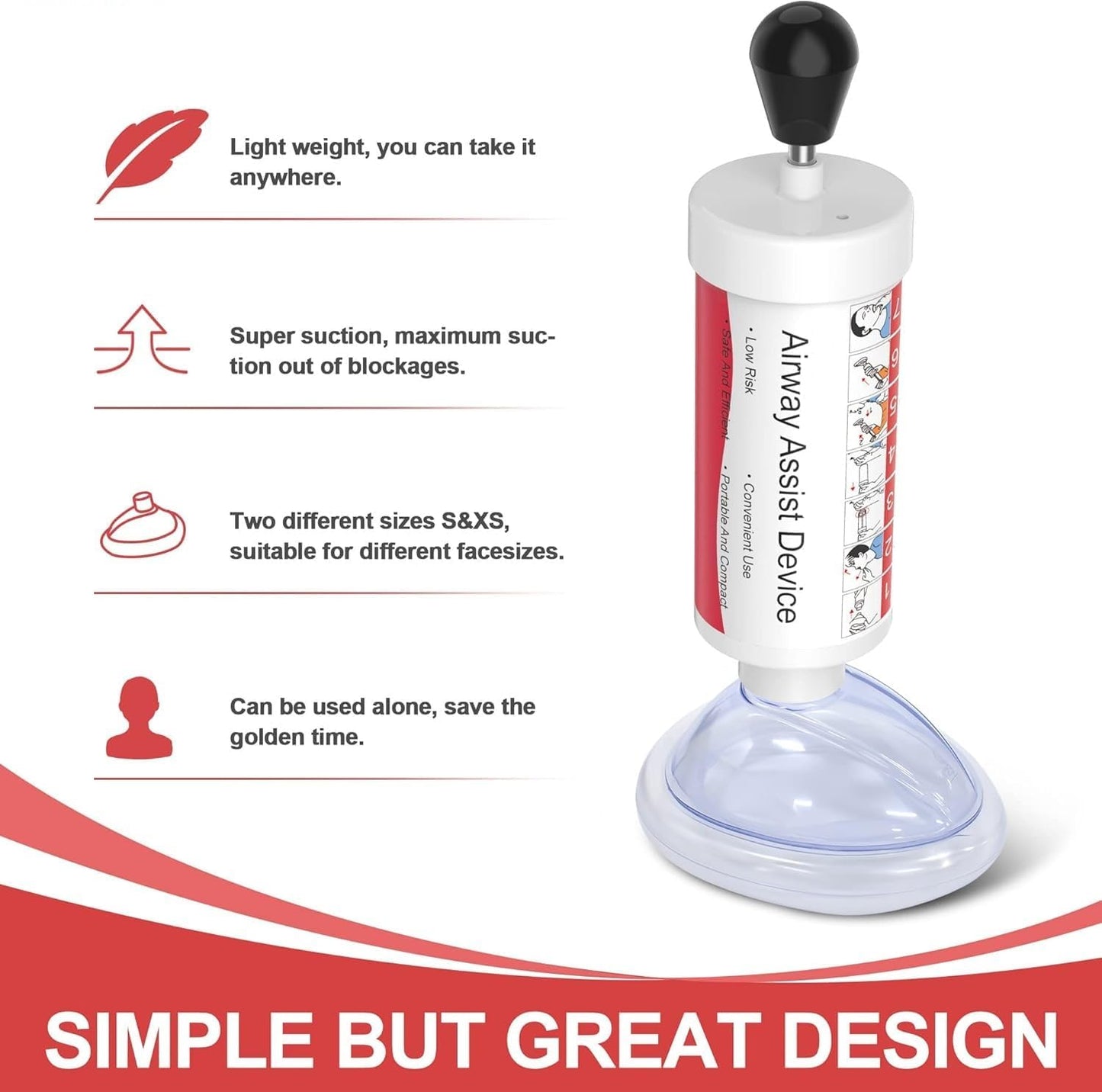 Effective Assist Device Works for Removing Foreign Material, Portable Manual Kit- GY provided Home & Travel Kit - OutsideCool