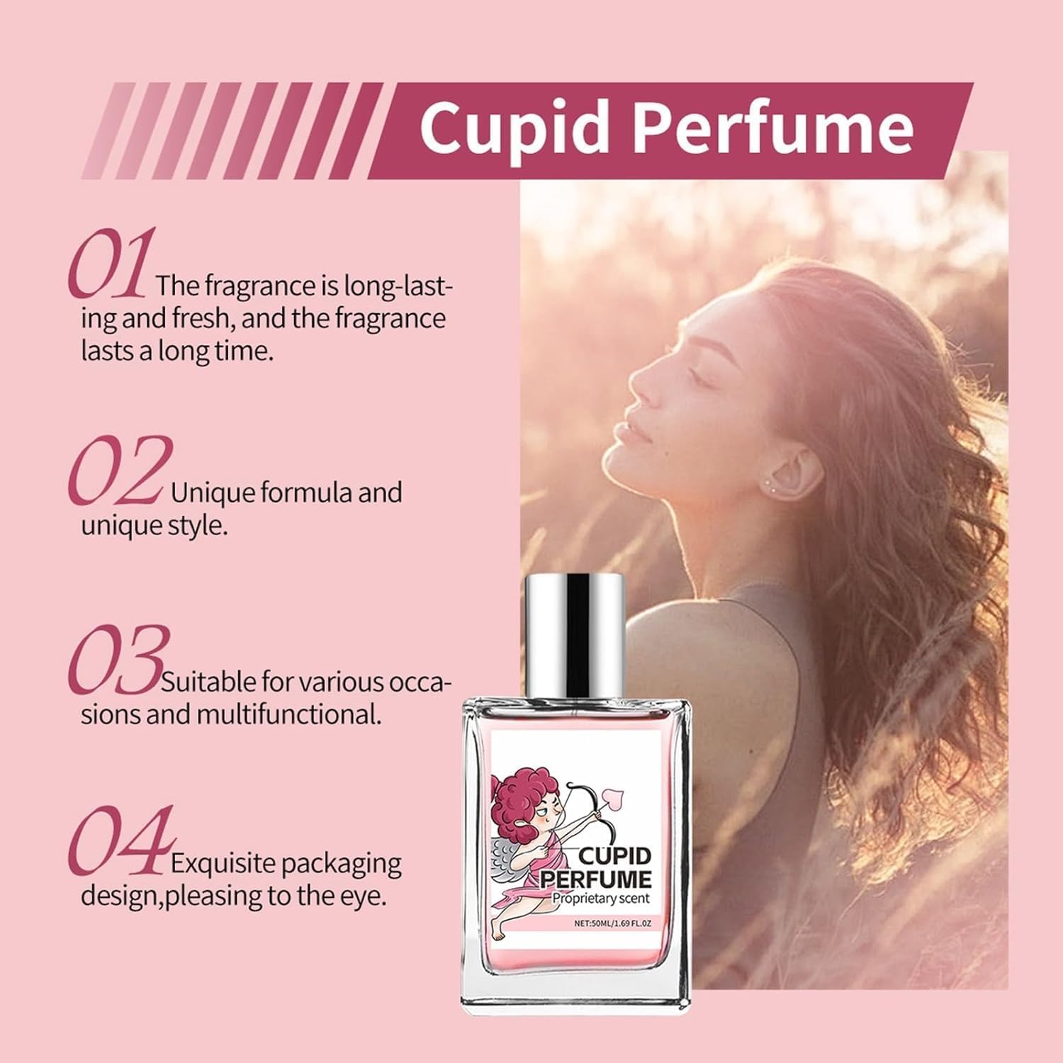 Pheromone Cologne for Women, Hypnosis 2.0 Cologne for Women, Long Lasting Women Colognes with Enhanced Intimacy, Her Loss Colognes - 50ML - OutsideCool