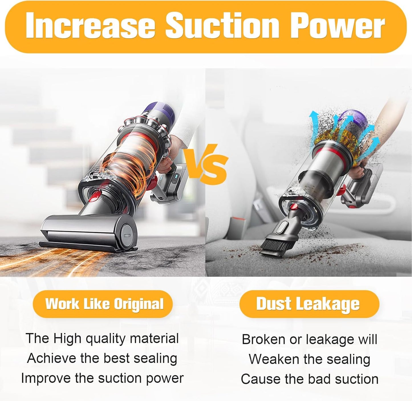 Dust Bin Replacement for Dyson V11 V15 SV14 SV15 SV22 Vacuum Cleaner Canister Bin Bucket Container Replacement Parts for Dyson V11 Large Bin Part No. 970050-01 and 965443-01 - OutsideCool