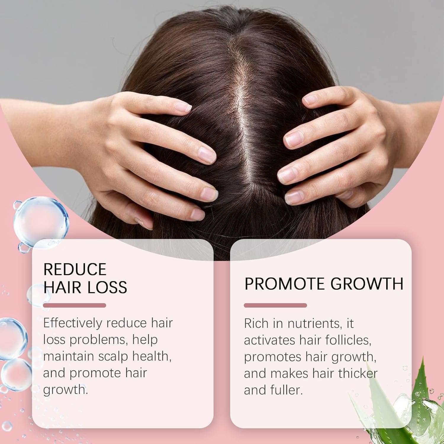 Hair Helper Spray, Growth Serum with Biotin Castor Oil, Hair Regrowth & Thickening Spray for Thinning Hair, 2PCS - OutsideCool