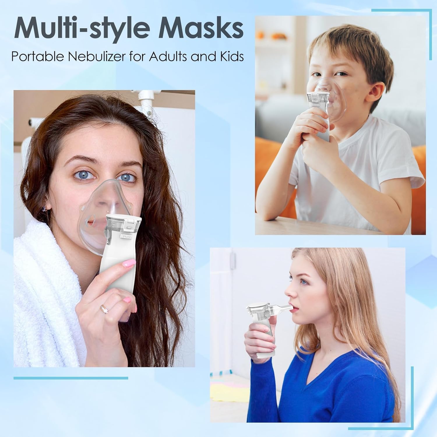 Ultrasonic Nebulizer, Model Ne-520 Portable Nebulizer for Adults and Kids, Nebulizer Machine with Two Modes and Self-Cleaning Function, Breathing Treatment Machine Nebulizer for Travel & Home - OutsideCool