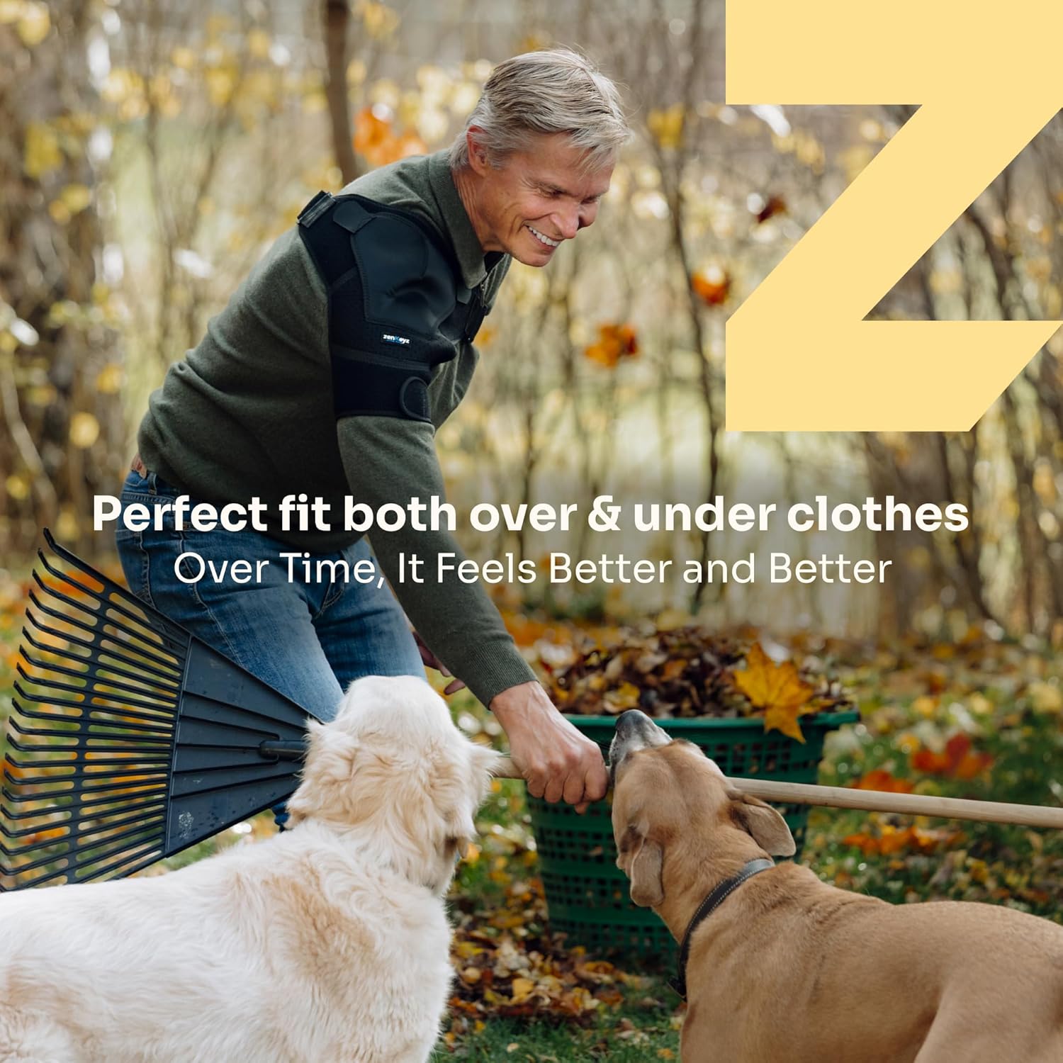 Shoulder Brace for Men and Women+ Bonus – for Torn Rotator Cuff Support,Tendonitis, Dislocation, Bursitis, Neoprene Shoulder Compression Sleeve Wrap by Zenkeyz - OutsideCool