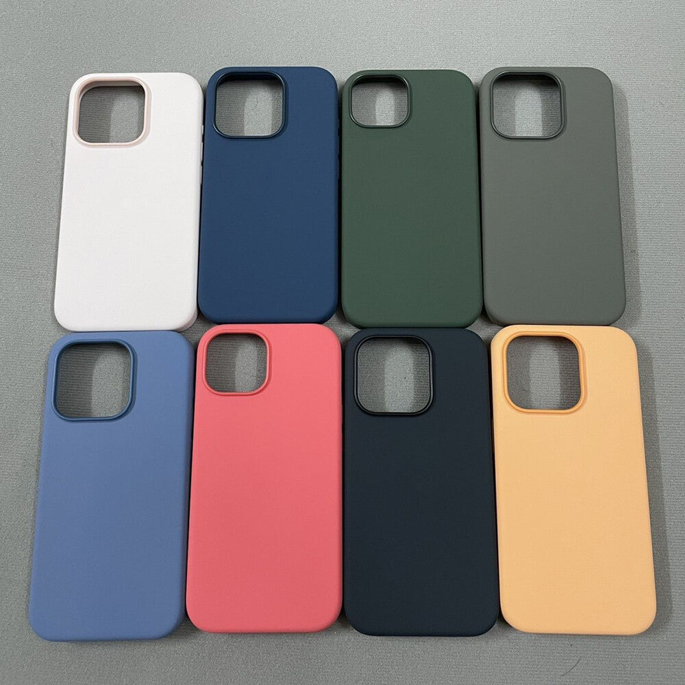 HIGH QUALITY Silicone Case MagSafe Magnetic for iPhone 16 15 14 13 12 Pro Max - OutsideCool