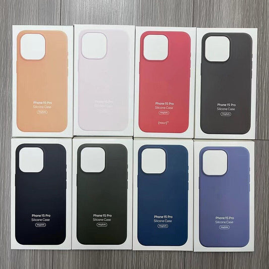 HIGH QUALITY Silicone Case MagSafe Magnetic for iPhone 16 15 14 13 12 Pro Max - OutsideCool