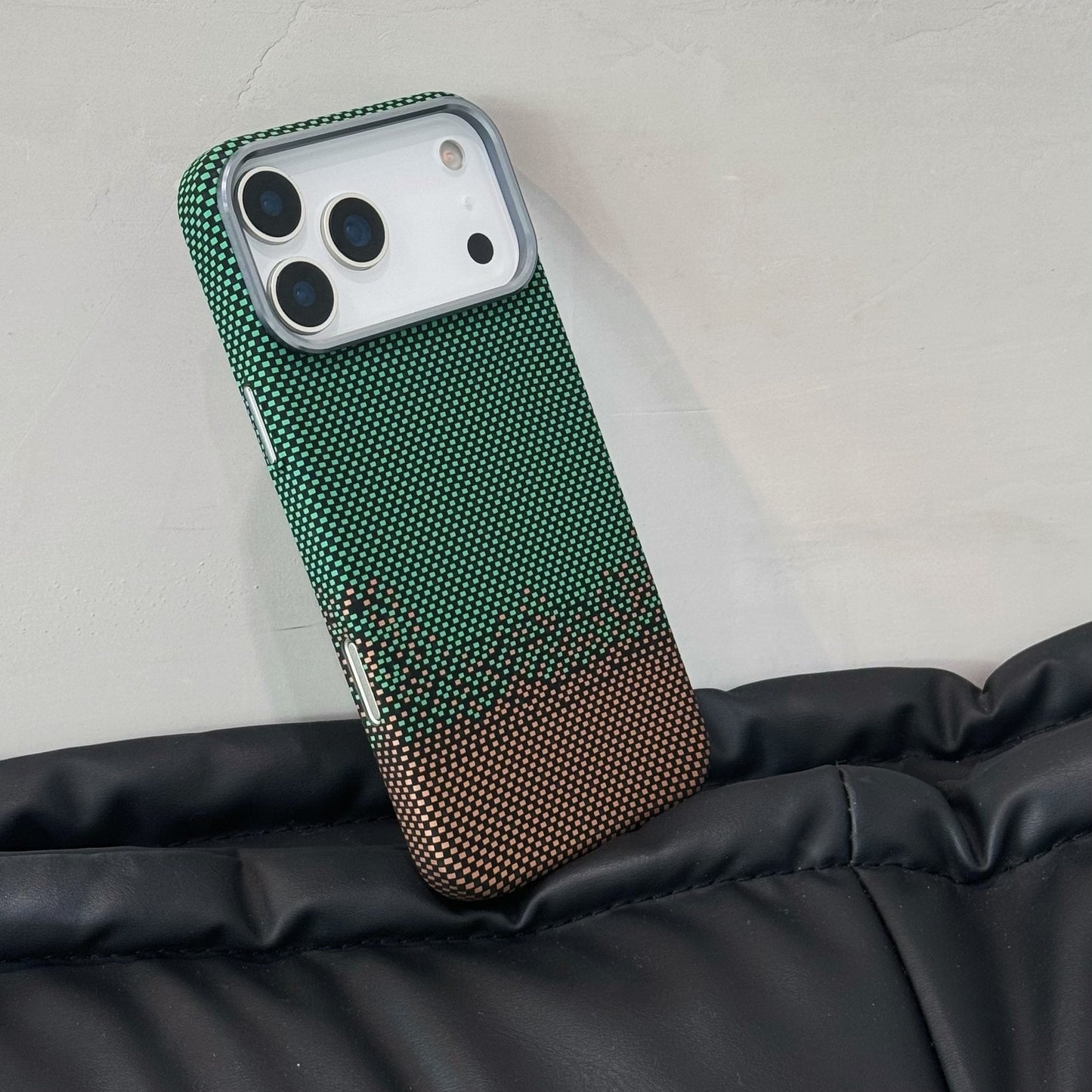 Carbon Fibre With Magnetic Case For iPhone 13 14 15 16 17 Pro Max+Tempered Glass - OutsideCool